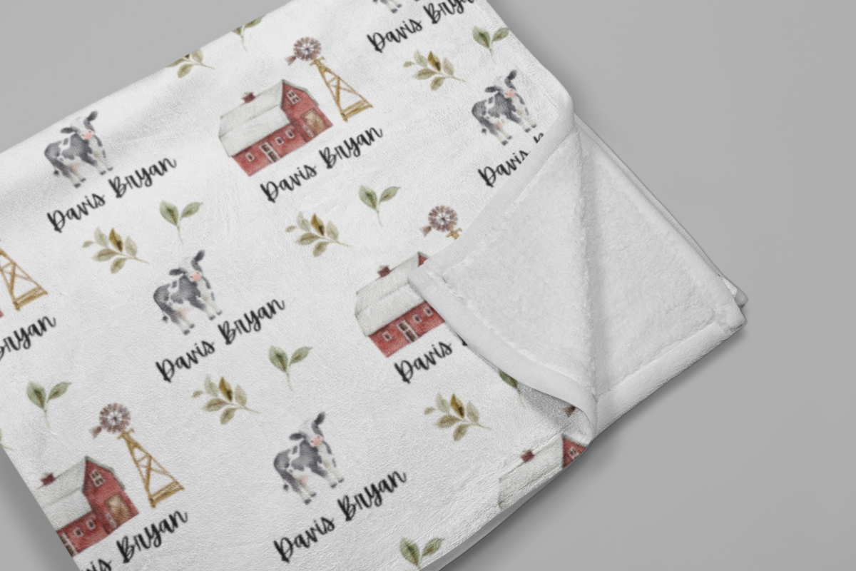 Banyard Bedtime Personalized Plush Blanket
