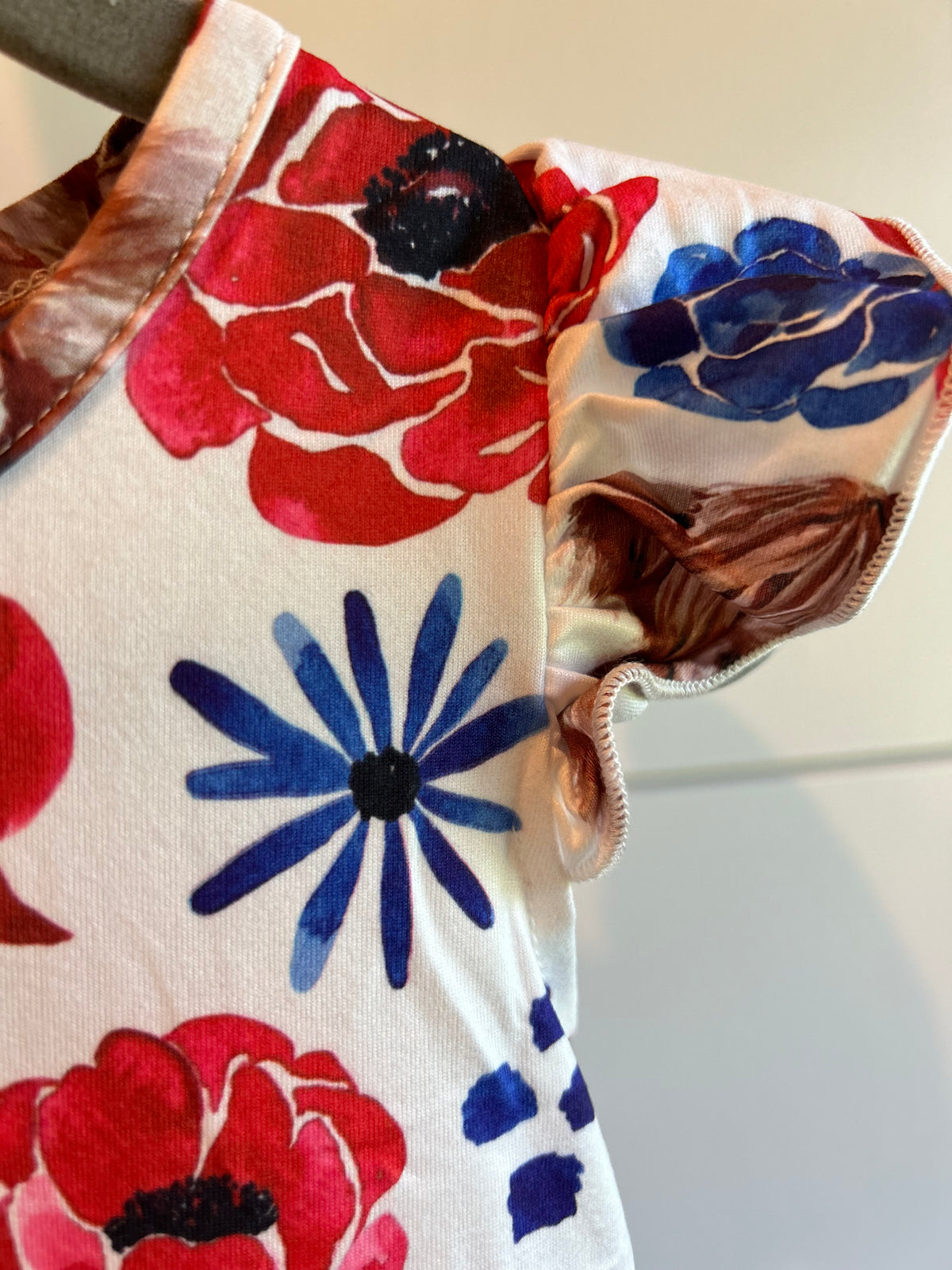 Red, White, Blue & Highland Too Short Sleeve Dress