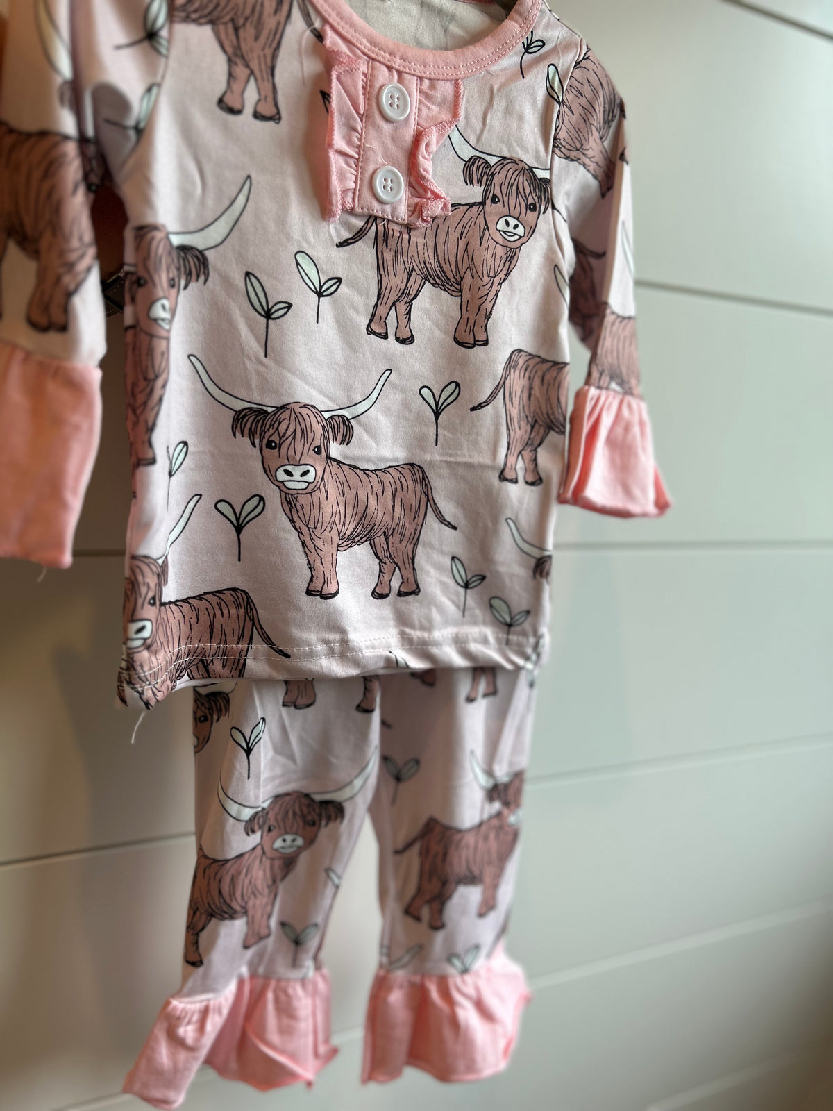 Highland Hugs Pink Bamboo 2-Piece Set