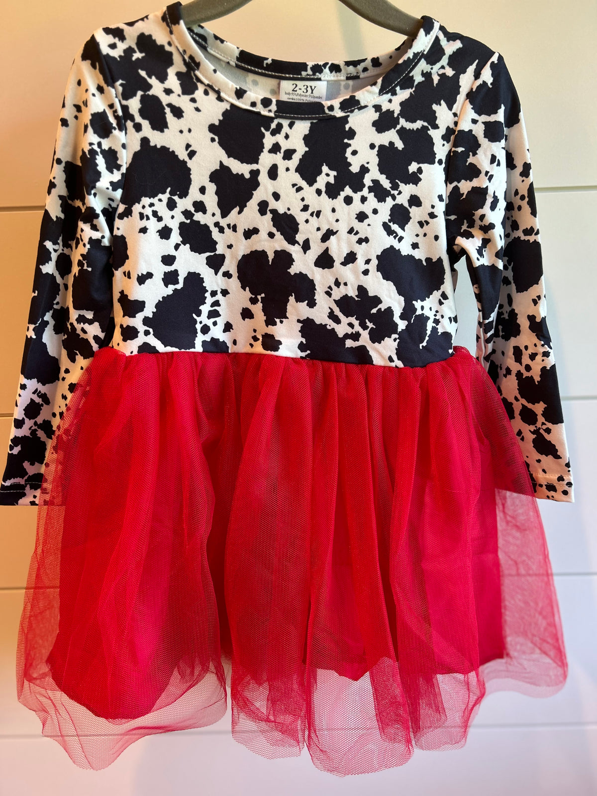 Boot Scootin' Cow Girl Twirl Long Sleeve Dress