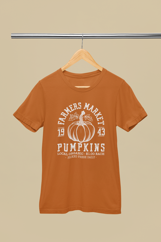 Farmers Market Pumpkins Short Sleeve Tee