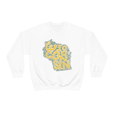 Green Gold Wisconsin Crewneck