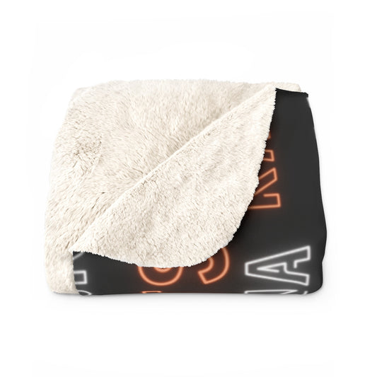 Kaukauna Neon Sherpa Blanket