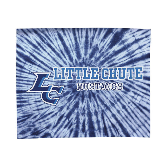 Little Chute Mustangs Tie Dye Blanket