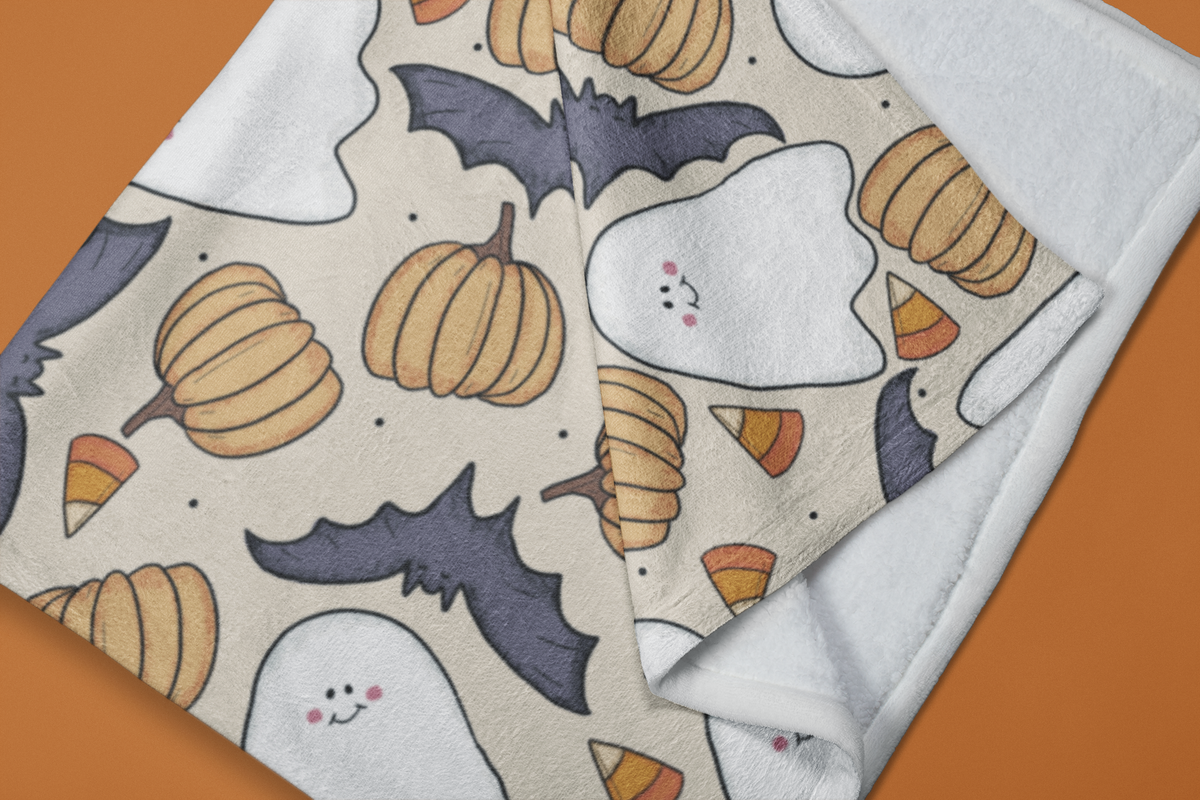 Spooktacular Halloween Velveteen Blanket