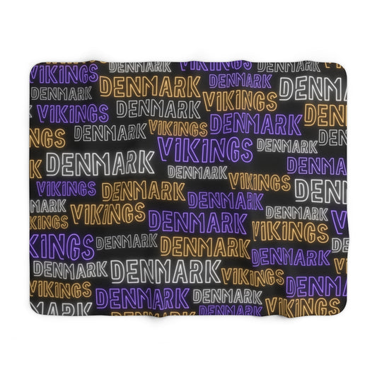 Denmark Game Time Neon Blanket