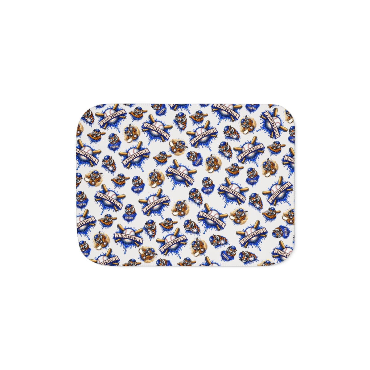 Wrightstown Baseball Drip Sherpa Blanket