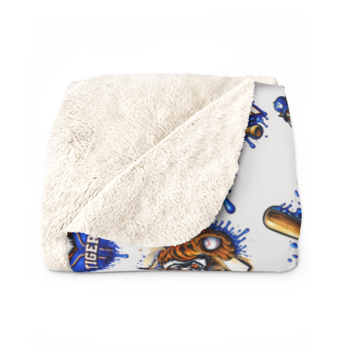 Wrightstown Baseball Drip Sherpa Blanket
