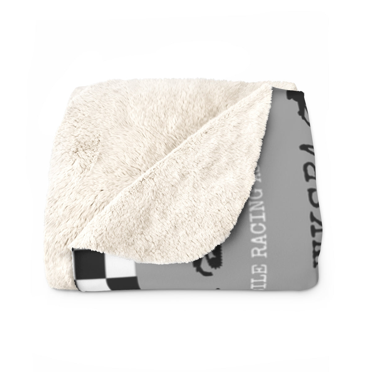 WKSRA Snowmobile Club Stripes Sherpa Blanket